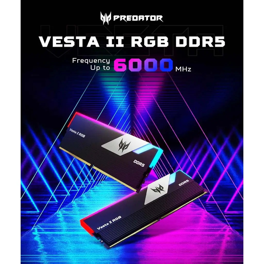 Acer Predator Vesta II RGB DDR5 RAM 32GB Acer Predator Vesta II RGB DDR5 RAM 32GB